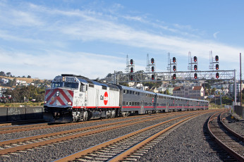 Картинка техника поезда локомотив рельсы состав