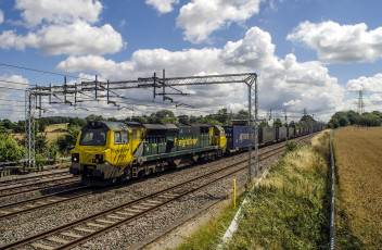 Картинка техника поезда состав локомотив рельсы