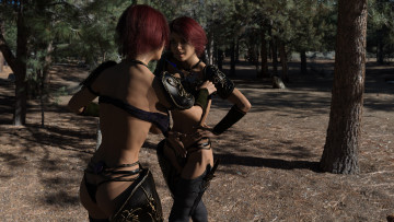 Картинка 3д+графика фантазия+ fantasy девушки фон взгляд