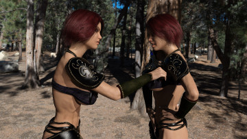 Картинка 3д+графика фантазия+ fantasy взгляд фон девушки