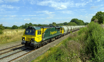 Картинка техника поезда локомотив рельсы состав