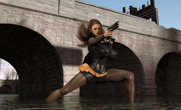 Картинка 3д+графика фантазия+ fantasy фон взгляд девушка