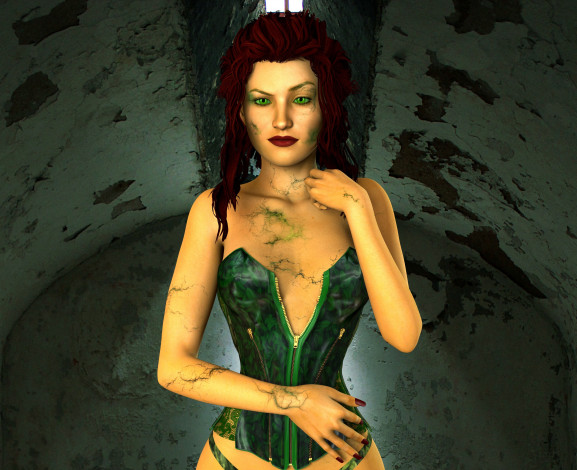 Обои картинки фото 3д графика, фантазия , fantasy, фон, взгляд, девушка