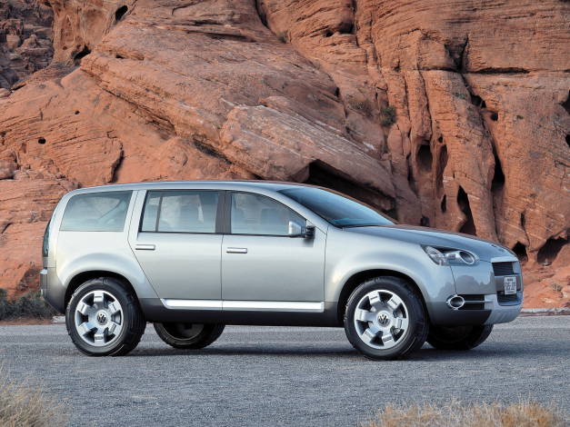 Обои картинки фото volkswagen magellan concept 2002, автомобили, volkswagen, 2002, внедорожник, concept, magellan
