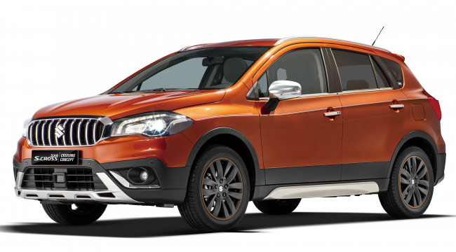 Обои картинки фото автомобили, suzuki, sx4, s-cross, cruising, concept, 2016г