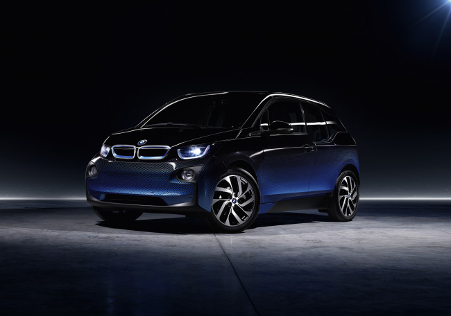 Обои картинки фото автомобили, bmw, customs, italia, i3, 2016г, garage, crossfade