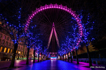 обоя разное, иллюминация, колесо