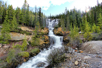 Картинка природа водопады простор