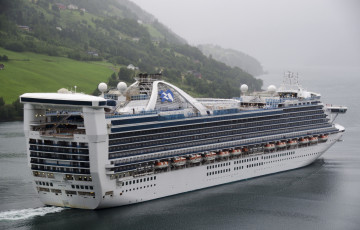 Картинка caribbean+princess корабли лайнеры круиз лайнер