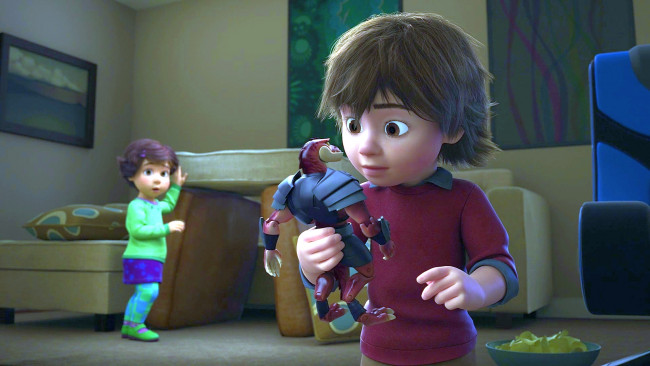 Обои картинки фото мультфильмы, toy story that time forgot, девочка, игрушка, комната, мальчик