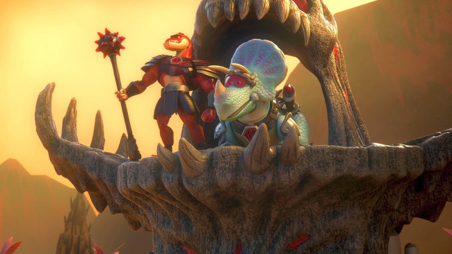 Обои картинки фото мультфильмы, toy story that time forgot, динозавр, оружие, игрушка