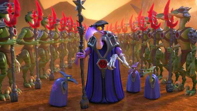 Обои картинки фото мультфильмы, toy story that time forgot, игрушка, оружие, динозавр