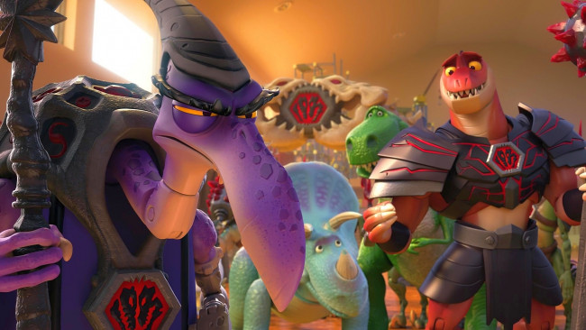 Обои картинки фото мультфильмы, toy story that time forgot, игрушка, динозавр