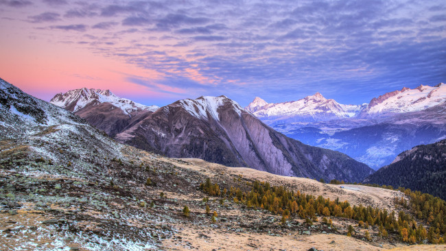Обои картинки фото природа, горы, простор