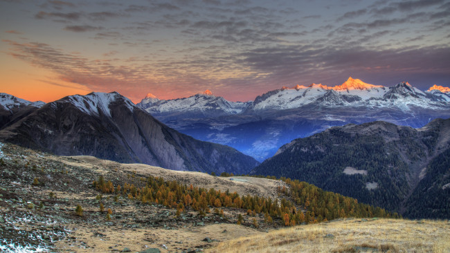 Обои картинки фото природа, горы, простор