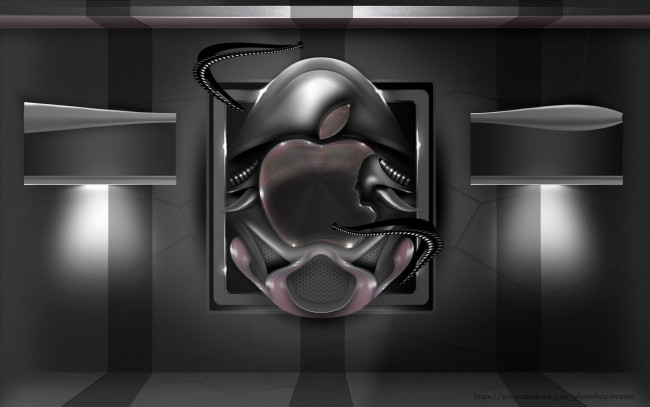 Обои картинки фото компьютеры, apple, фон, логотип