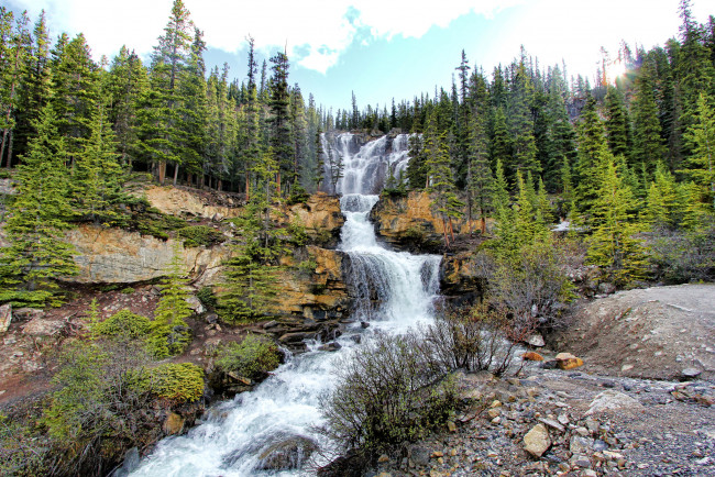 Обои картинки фото природа, водопады, простор