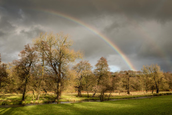 Картинка природа радуга простор