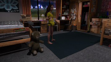 Картинка 3д+графика люди+ people девушка взгляд фон