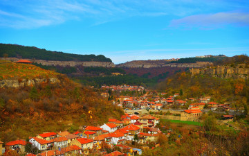 Картинка города -+панорамы мост дома panorama болгария bridge nature крыши панорама bulgaria