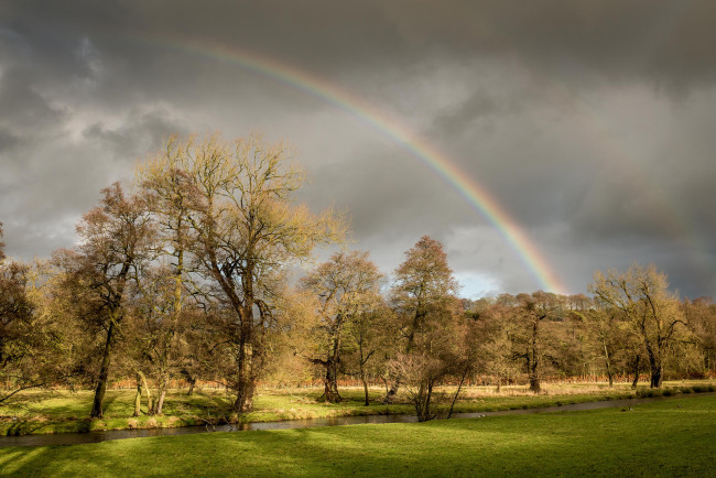 Обои картинки фото природа, радуга, простор