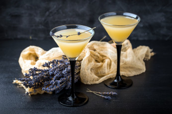 Картинка еда напитки +коктейль бокалы напиток лаванда