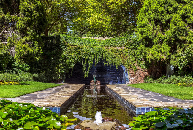 Обои картинки фото природа, парк, фонтан