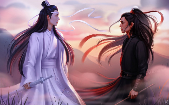 Обои картинки фото рисованное, кино,  мультфильмы, вэй, усянь, лань, ванцзи