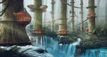 Картинка фэнтези иные+миры +иные+времена город