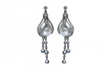 Картинка разное украшения +аксессуары +веера серьги жемчуг