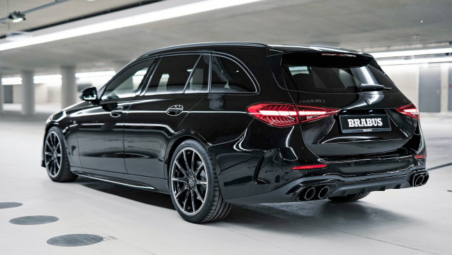 Обои картинки фото brabus d30 estate, автомобили, brabus, черный, галерея