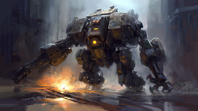 Обои картинки фото фэнтези, роботы,  киборги,  механизмы, робот