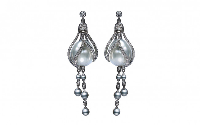 Обои картинки фото разное, украшения,  аксессуары,  веера, серьги, жемчуг