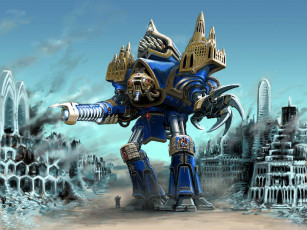 Картинка видео+игры warhammer+40k робот оружие дома