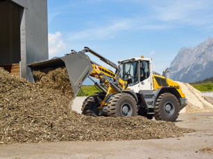 обоя техника, фронтальные погрузчики, liebherr