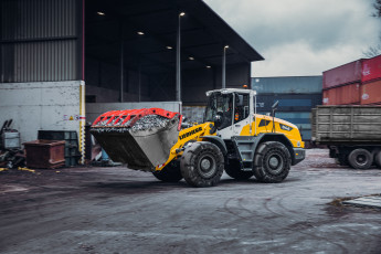 обоя техника, фронтальные погрузчики, liebherr