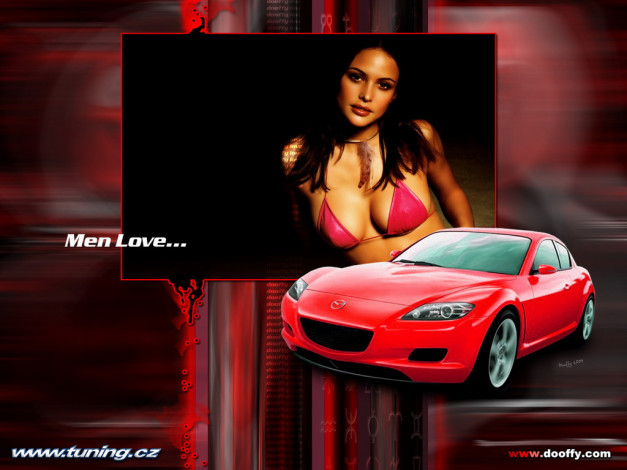 Обои картинки фото rx8, автомобили, авто, девушками