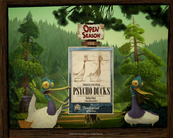 Обои картинки фото мультфильмы, open, season