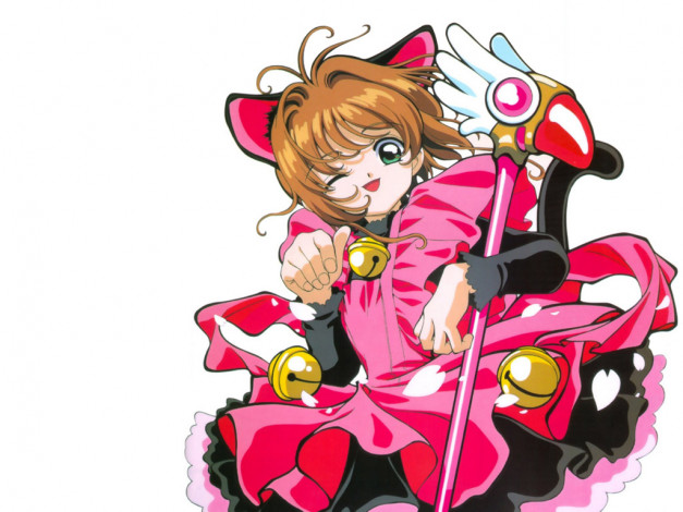 Обои картинки фото аниме, card, captor, sakura