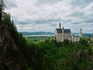 Картинка города замок нойшванштайн германия