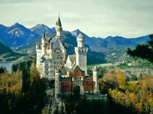 Картинка города замок нойшванштайн германия