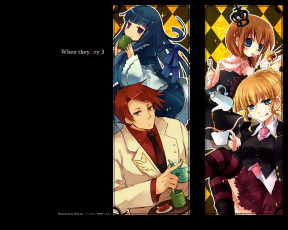 Картинка аниме umineko no naku koro ni