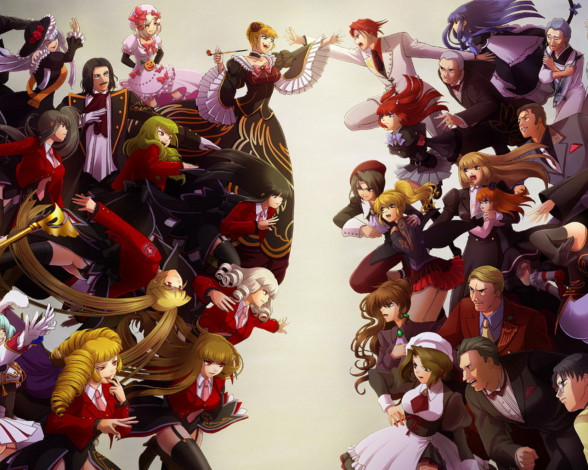 Обои картинки фото аниме, umineko, no, naku, koro, ni