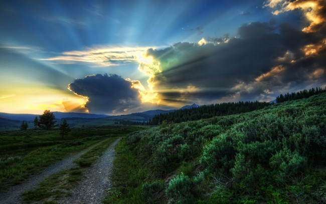 Обои картинки фото природа, восходы, закаты