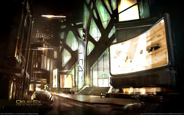 Картинка deus ex human revolution concept art видео игры