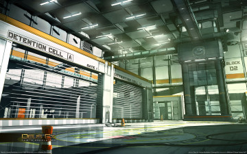 Картинка deus ex human revolution concept art видео игры