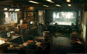 Картинка deus ex human revolution concept art видео игры