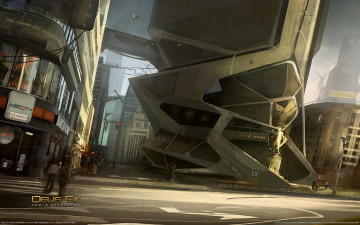 Картинка deus ex human revolution concept art видео игры