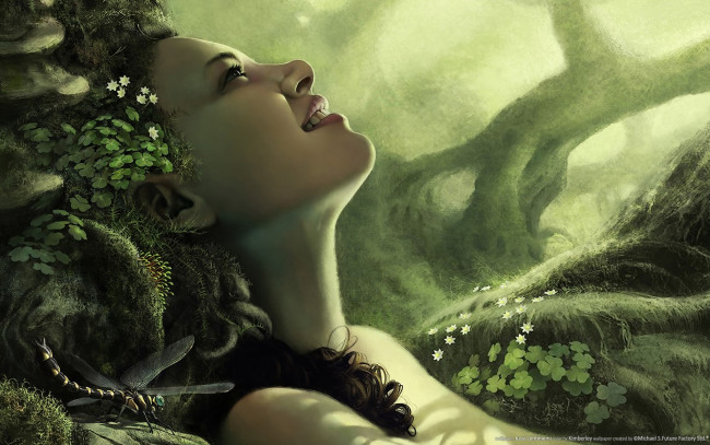 Обои картинки фото jussi, lehtiniemi, фэнтези, девушки