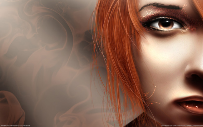 Обои картинки фото phoenix, by, jared, castro, рисованные